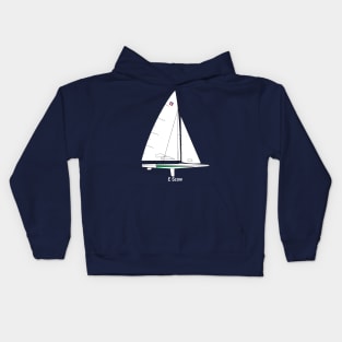 E Scow Sailboat Kids Hoodie